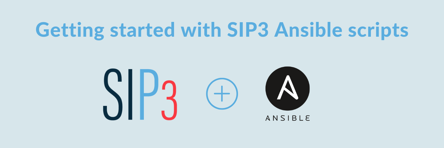 Getting started with SIP3 Ansible scripts